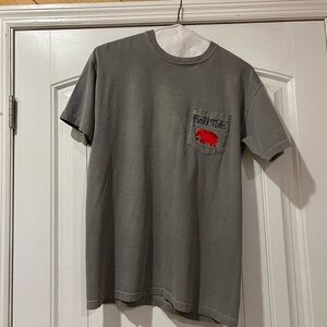 Comfort Colors Gray Tee with Red Alabama Elephant